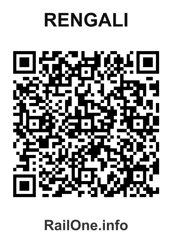 RailOne QR Code for Rengali station