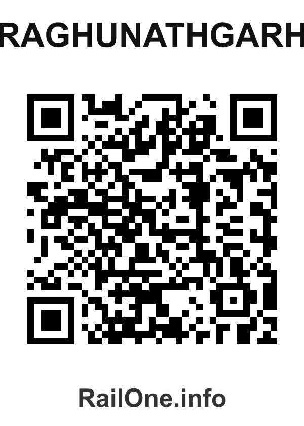 RailOne QR Code for Raghunathgarh station