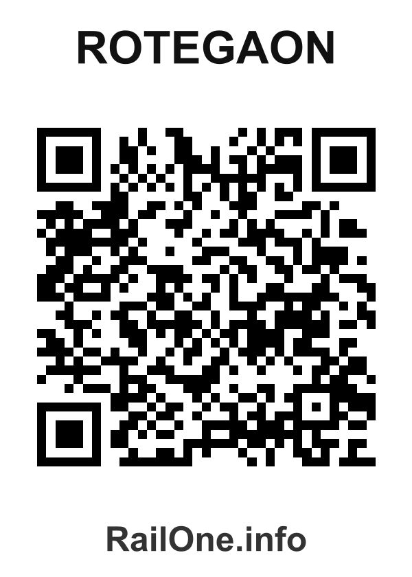 RailOne QR Code for Rotegaon station