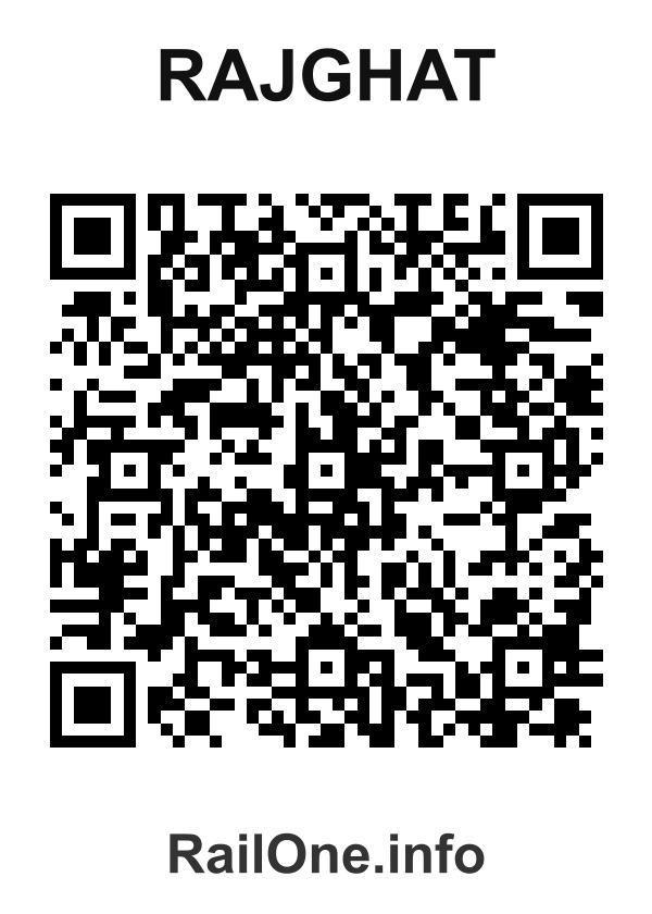 RailOne QR Code for Rajghat station