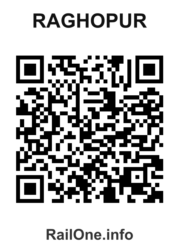 RailOne QR Code for Raghopur station