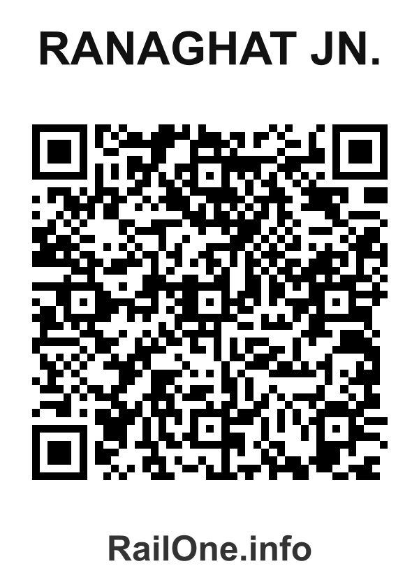 RailOne QR Code for Ranaghat Jn. station