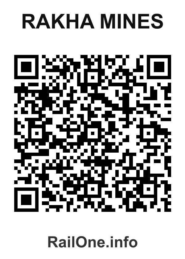 RailOne QR Code for Rakha Mines station