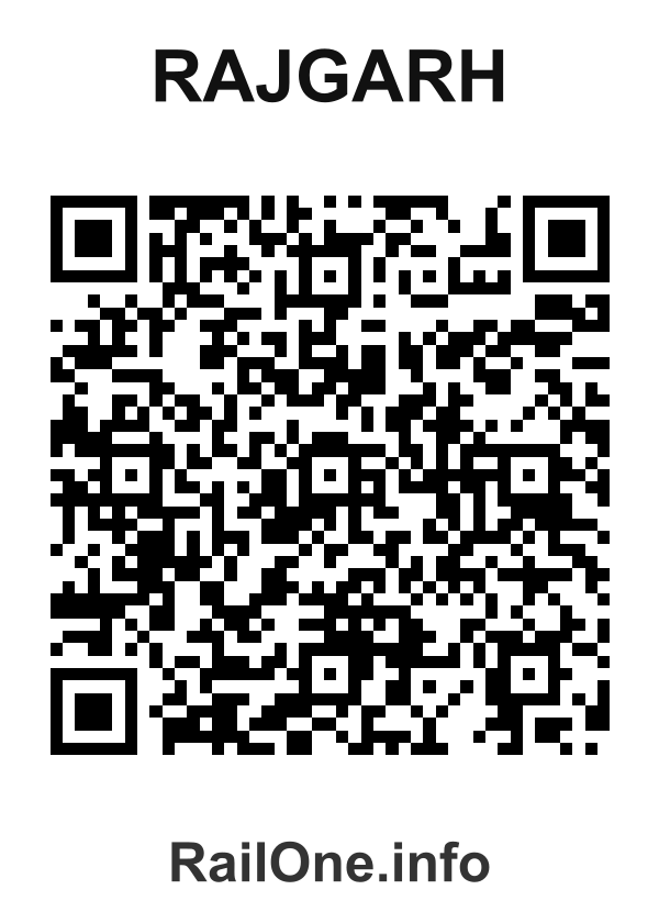 RailOne QR Code for Rajgarh station