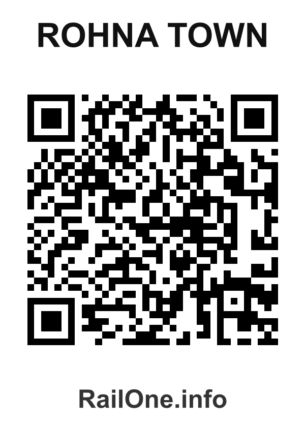 RailOne QR Code for Rohna Town station