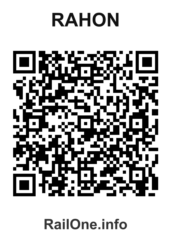 RailOne QR Code for Rahon station