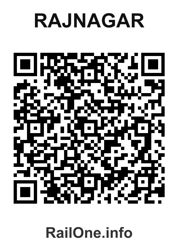 RailOne QR Code for Rajnagar station