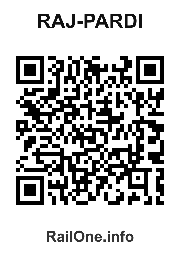 RailOne QR Code for Raj-pardi station