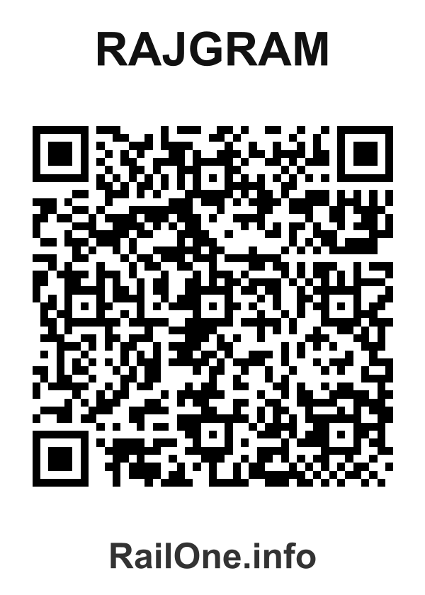 RailOne QR Code for Rajgram station