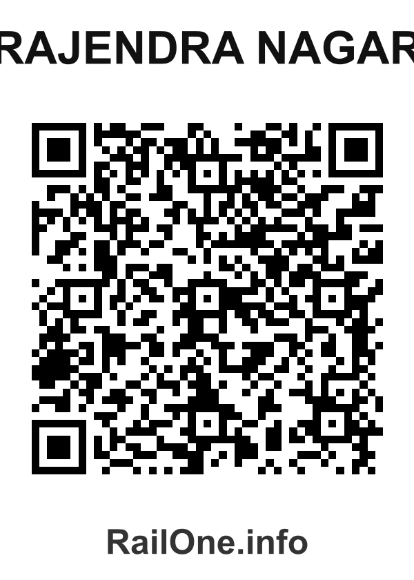 RailOne QR Code for Rajendra Nagar station