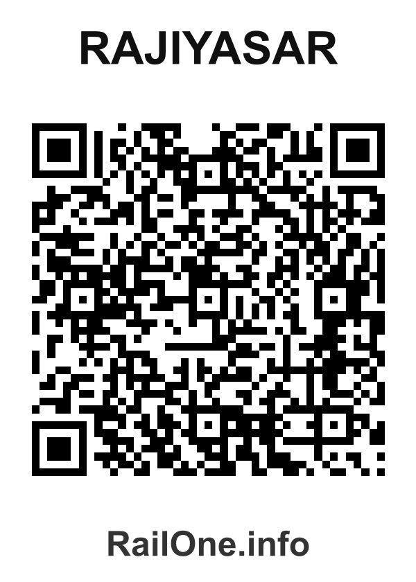 RailOne QR Code for Rajiyasar station