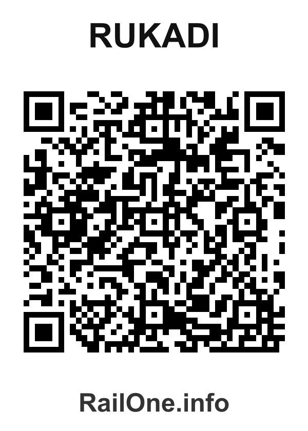 RailOne QR Code for Rukadi station