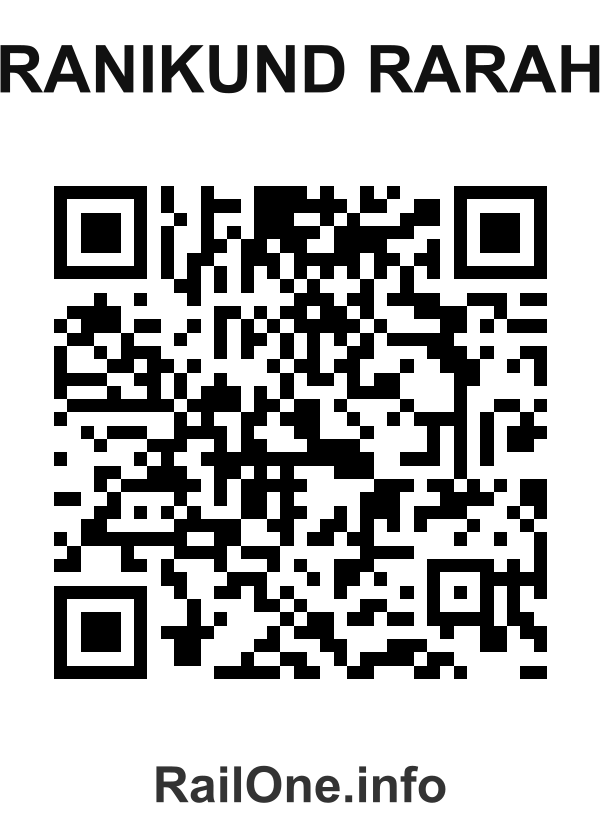 RailOne QR Code for Ranikund Rarah station