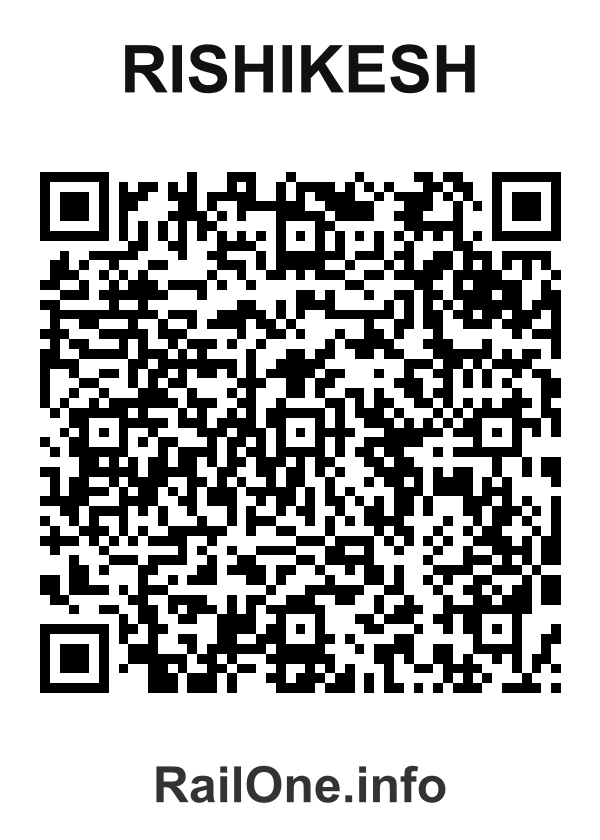 RailOne QR Code for Rishikesh station