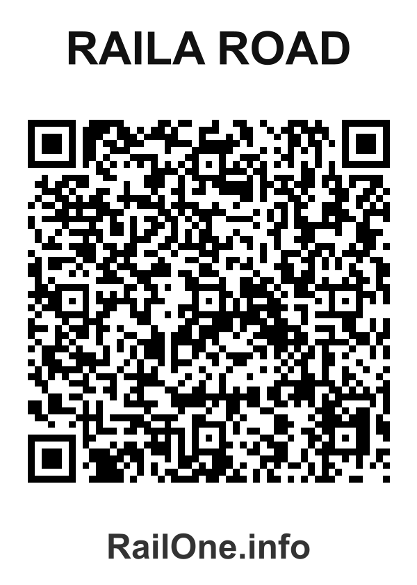 RailOne QR Code for Raila Road station