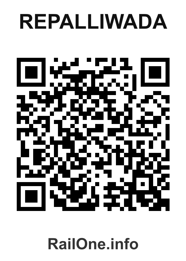 RailOne QR Code for Repalliwada station