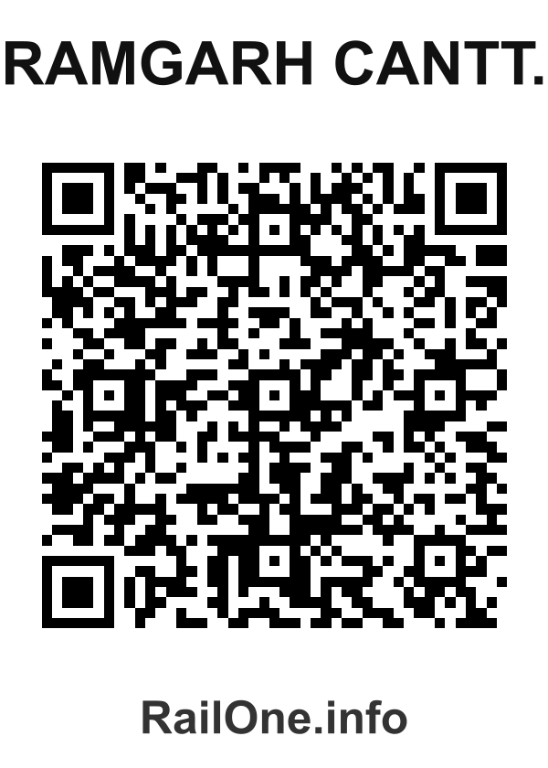 RailOne QR Code for Ramgarh Cantt. station