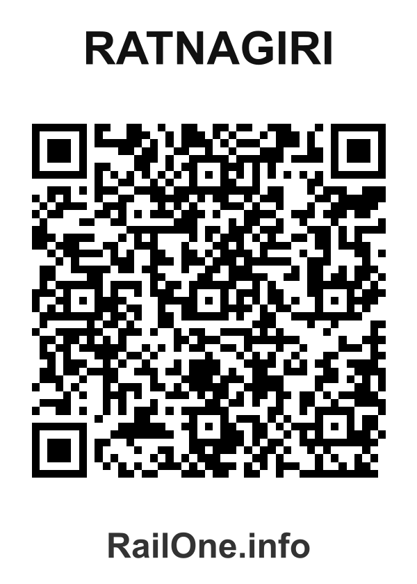 RailOne QR Code for Ratnagiri station