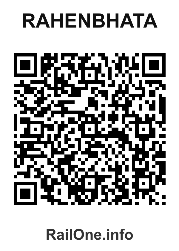 RailOne QR Code for Rahenbhata station