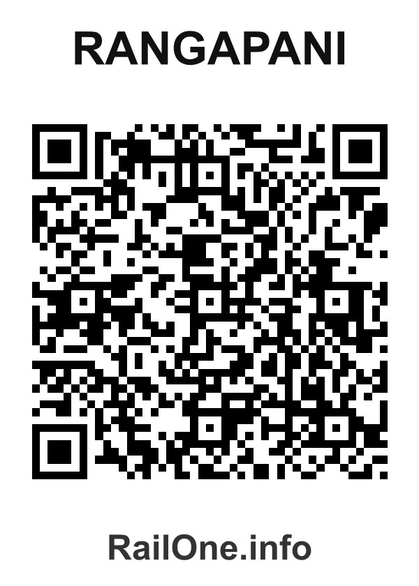 RailOne QR Code for Rangapani station