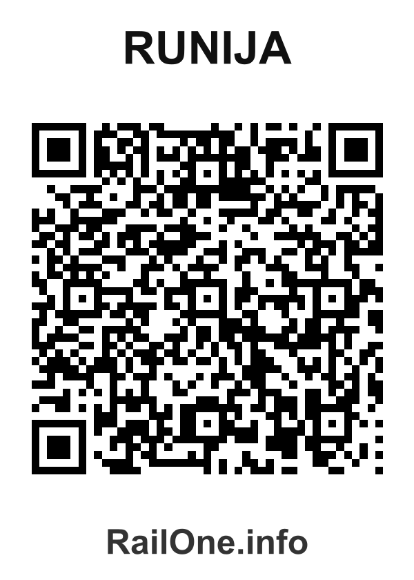 RailOne QR Code for Runija station
