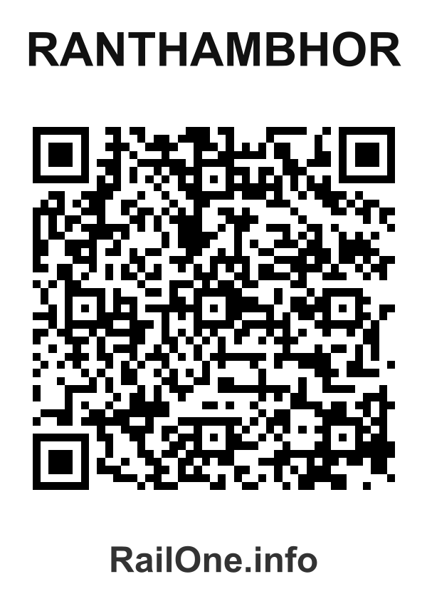 RailOne QR Code for Ranthambhor station