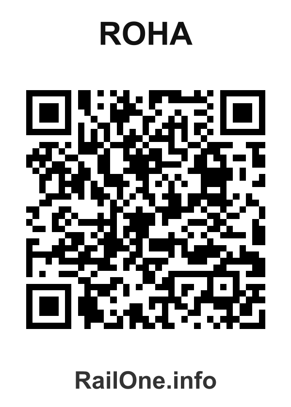 RailOne QR Code for Roha station