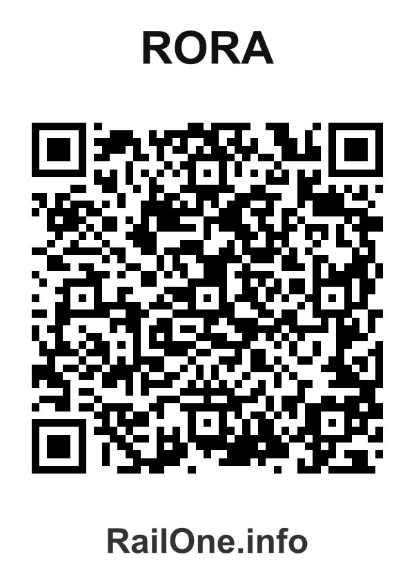 RailOne QR Code for Rora station
