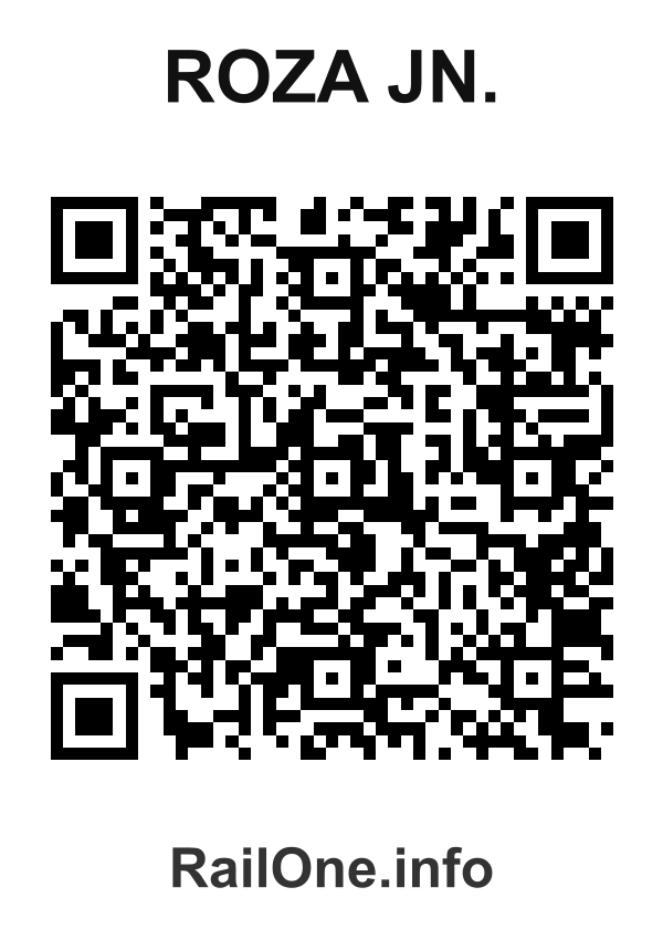 RailOne QR Code for Roza Jn. station