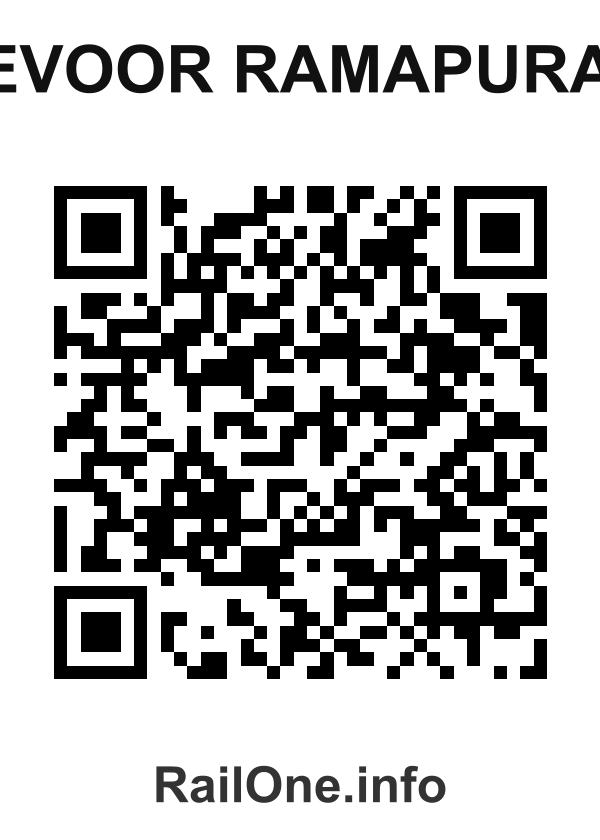 RailOne QR Code for Revoor Ramapuram station