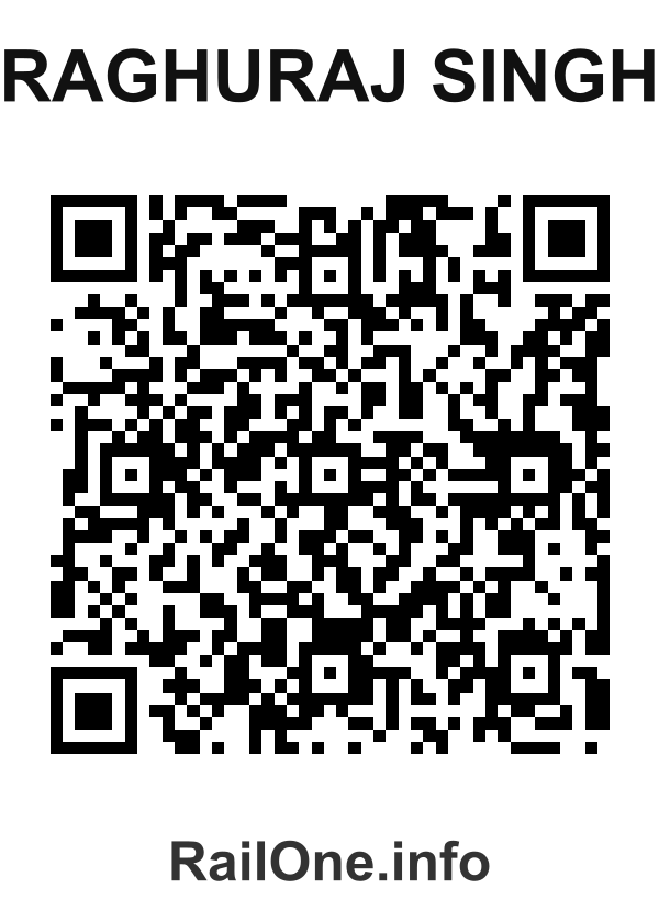 RailOne QR Code for Raghuraj Singh station