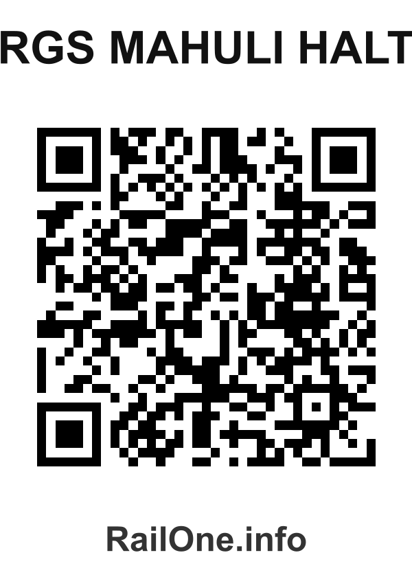 RailOne QR Code for Rgs Mahuli Halt station