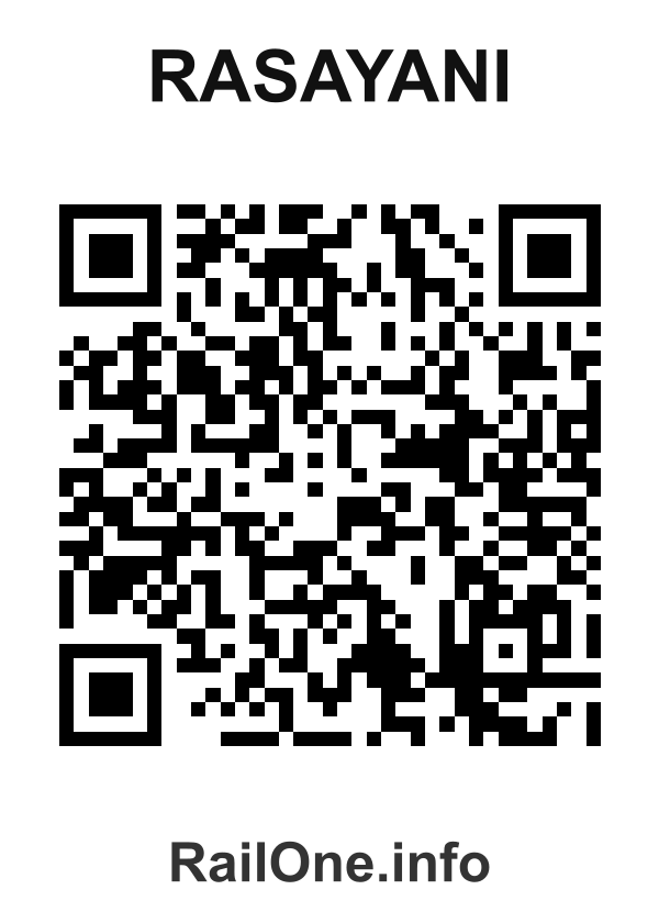 RailOne QR Code for Rasayani station