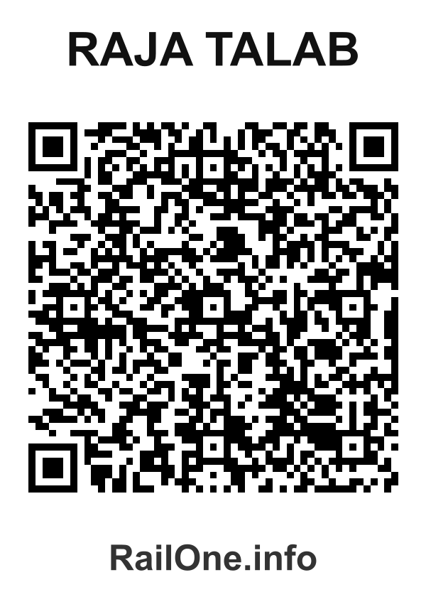 RailOne QR Code for Raja Talab station