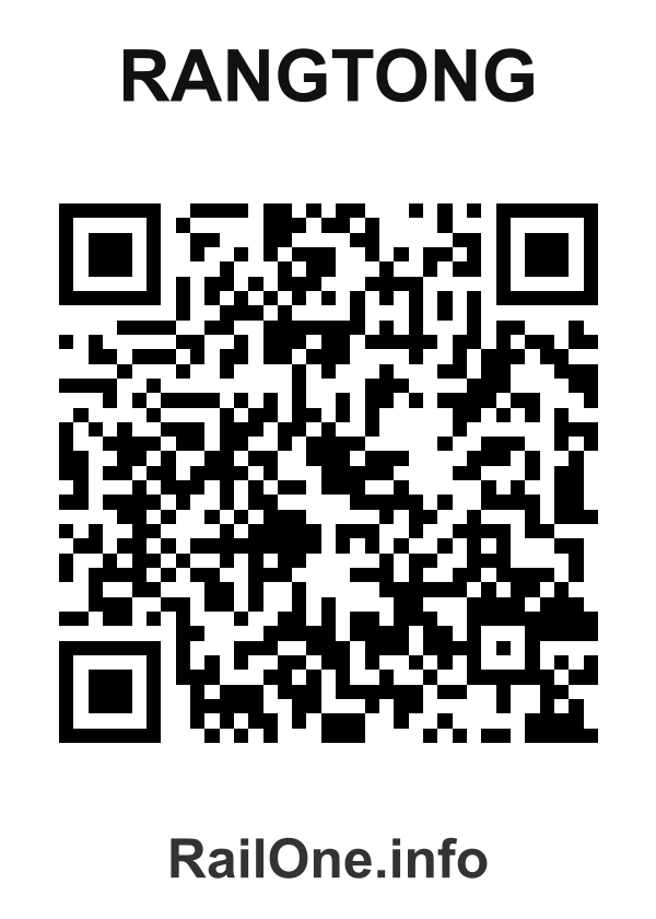RailOne QR Code for Rangtong station