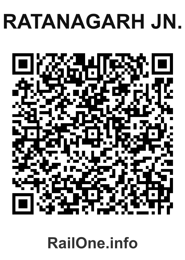 RailOne QR Code for Ratanagarh Jn. station