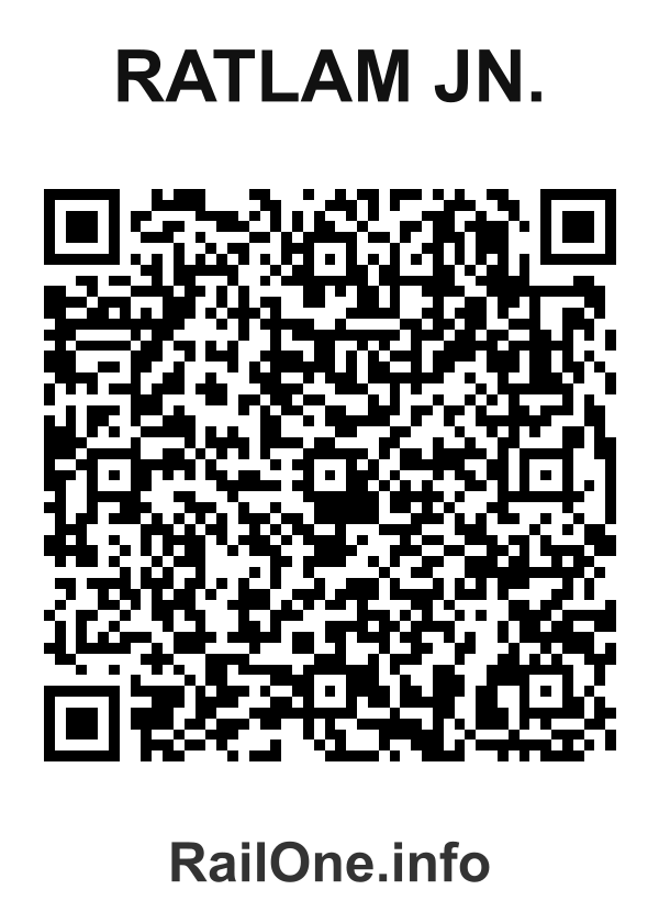 RailOne QR Code for Ratlam Jn. station