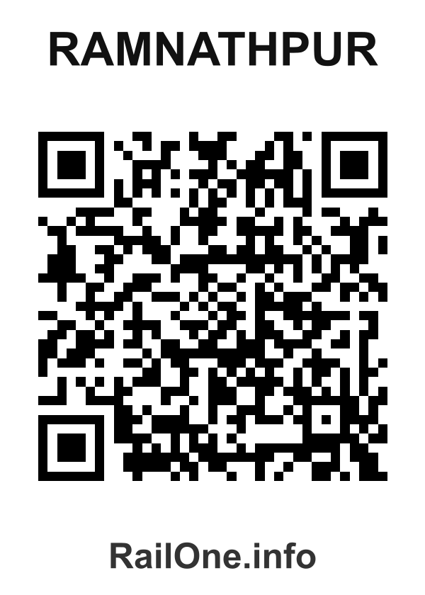 RailOne QR Code for Ramnathpur station