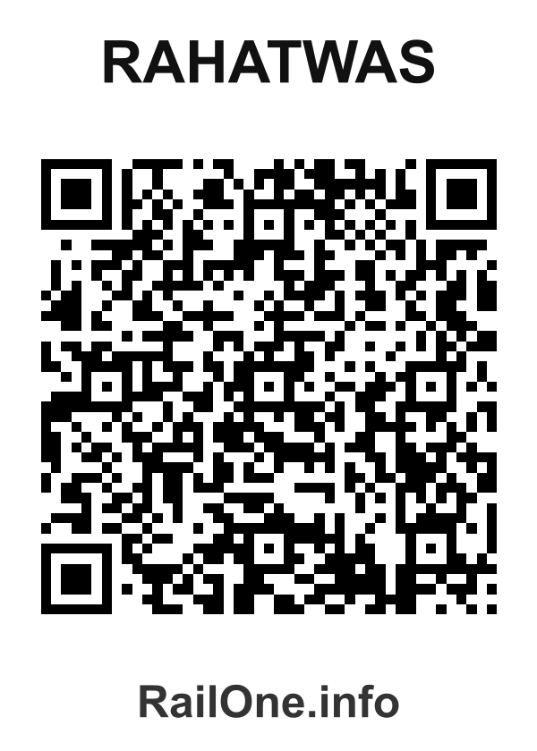 RailOne QR Code for Rahatwas station