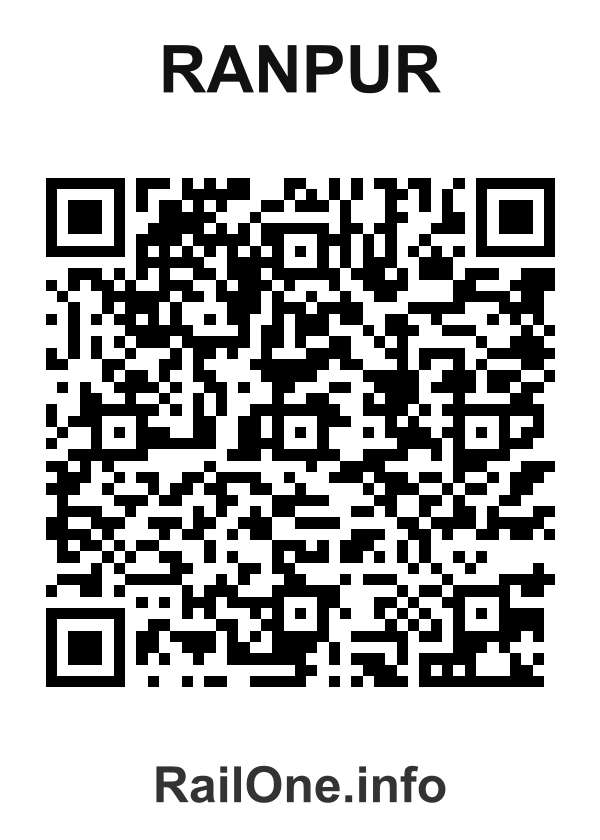 RailOne QR Code for Ranpur station