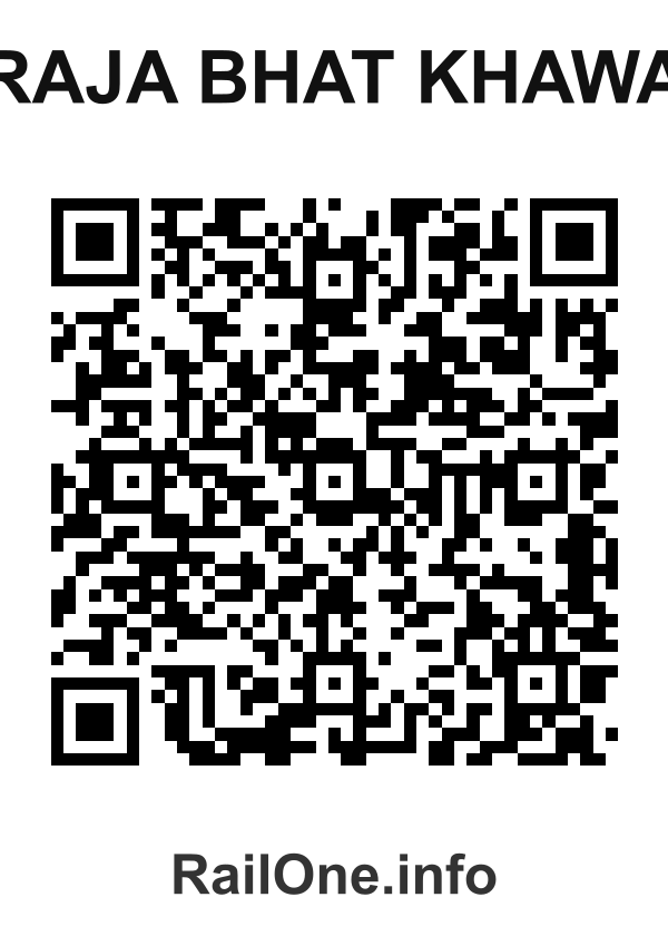 RailOne QR Code for Raja Bhat Khawa station