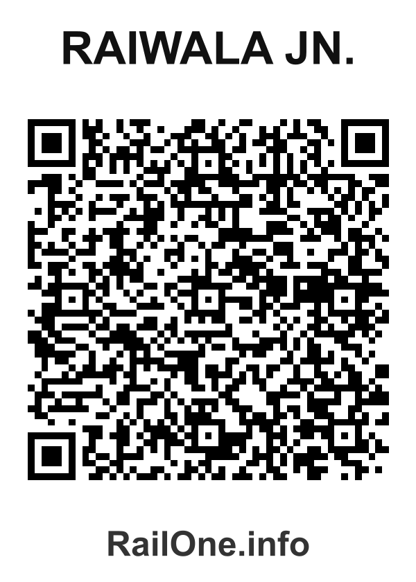 RailOne QR Code for Raiwala Jn. station