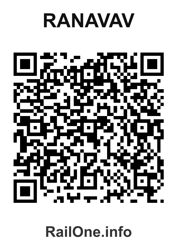 RailOne QR Code for Ranavav station