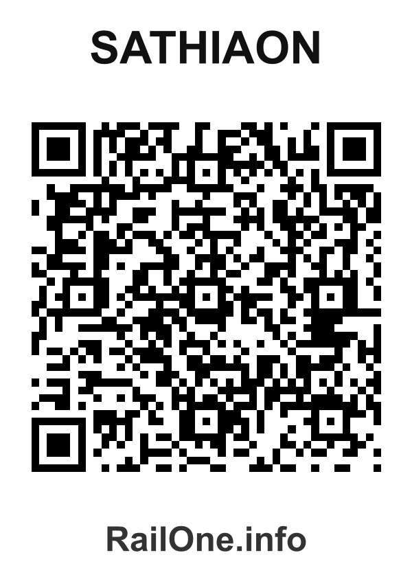 RailOne QR Code for Sathiaon station