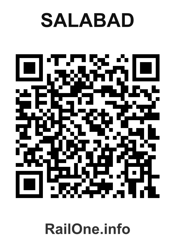 RailOne QR Code for Salabad station