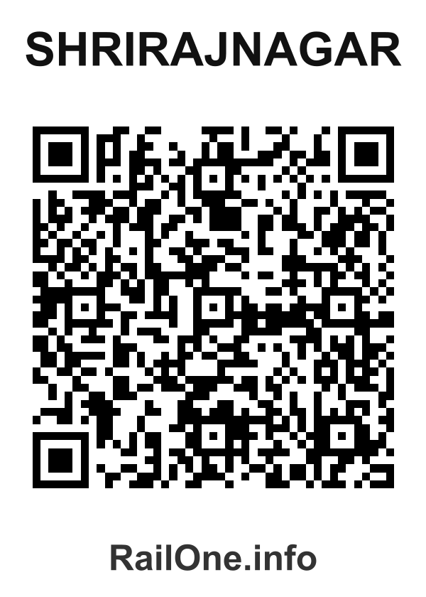 RailOne QR Code for Shrirajnagar station