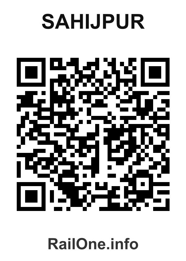 RailOne QR Code for Sahijpur station