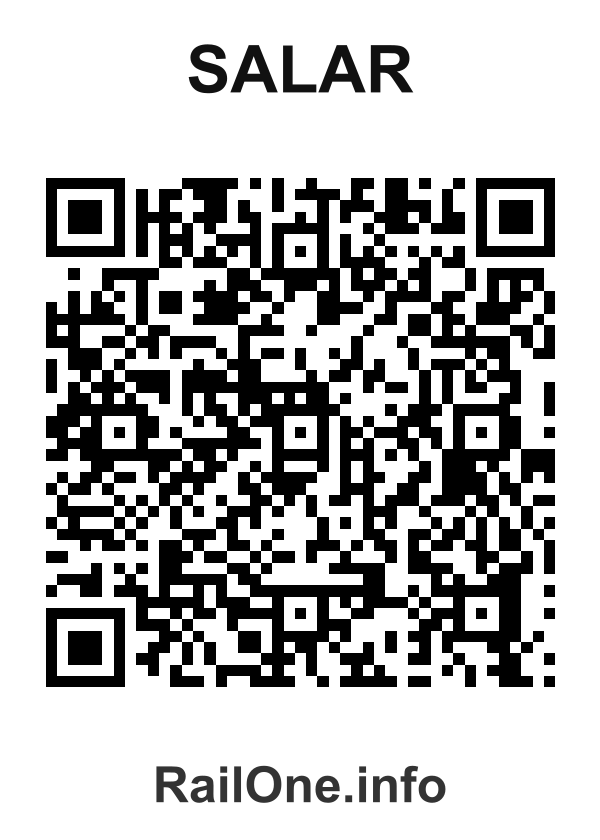 RailOne QR Code for Salar station