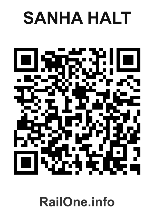 RailOne QR Code for Sanha Halt station