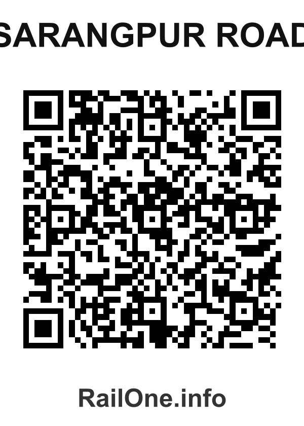 RailOne QR Code for Sarangpur Road station